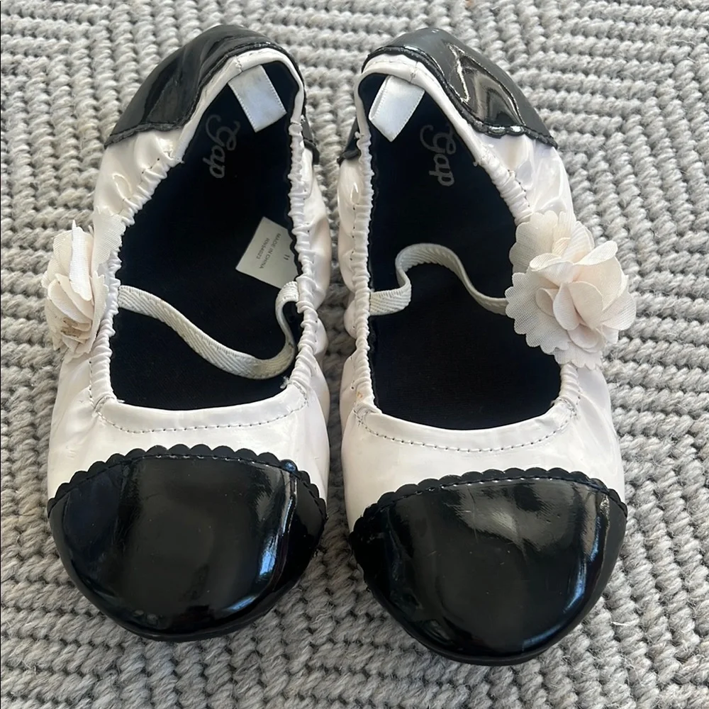 Gap Black and White Kids Ballet Flats